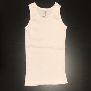 2 American Apparel ribbed tanks